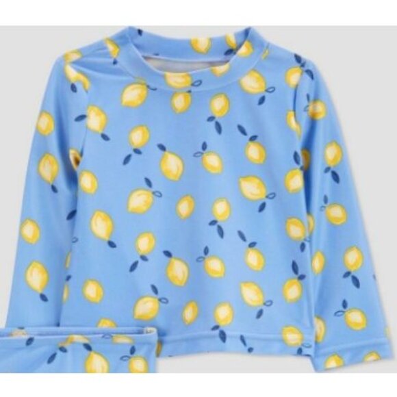 Carter's Just One You Baby Girls' 2pc Lemon Rash Guard Set -  3M - Picture 3 of 8
